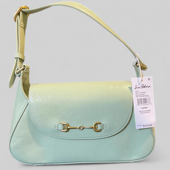 Sam Edelman Mint Green Old Money shoulder bag New With Tags - Picture 1 of 6
